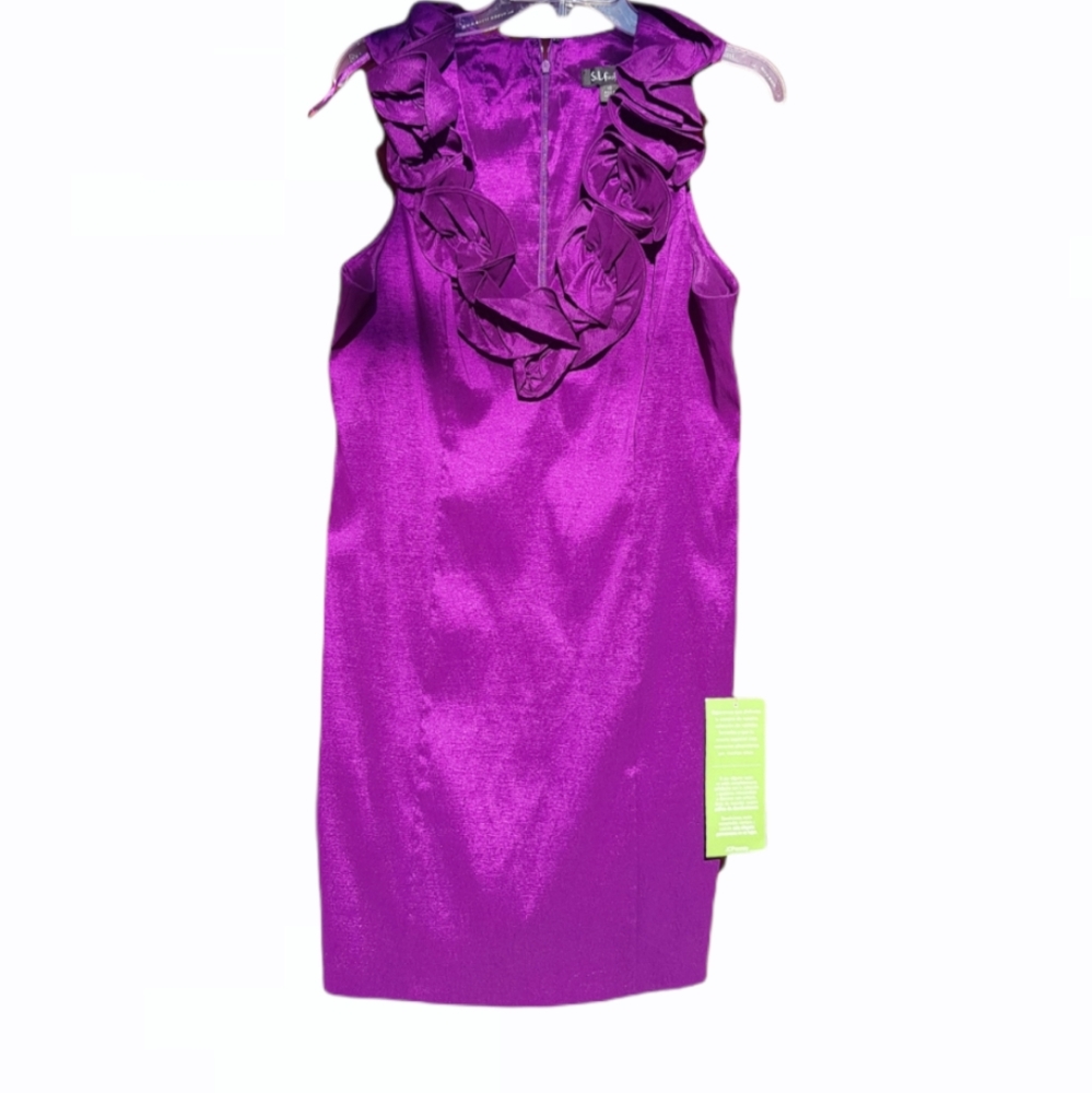 S.L. Fashions size 16 purple dress